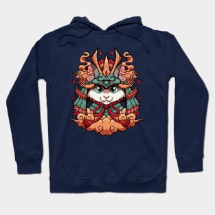 Samurai neko cat furry Hoodie